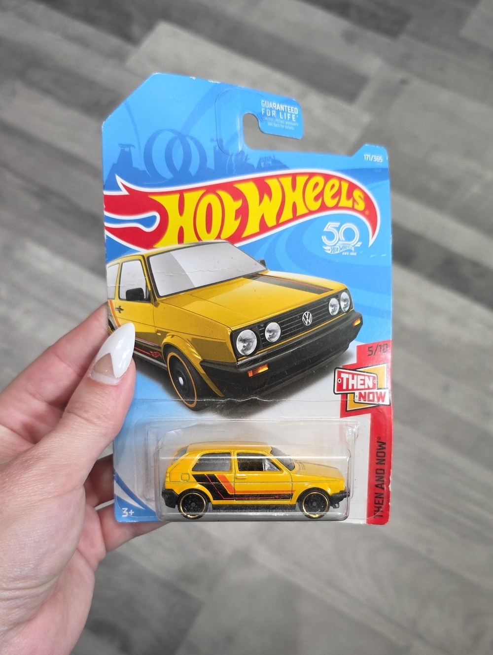 NWT, Hot Wheels • Then and Now Yellow Volkswagen Golf MK2